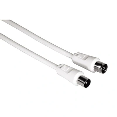 Image of Hama Ant. Kabel Koax St. Kuppl. 1,5 m 75 dB, 1Stück Weiß 11900