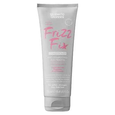 Image of Umberto Giannini Frizz Fix Conditioner for Dry &amp; Damaged Hair with Vegan Kertain Bond Repair Sulphate Free and 94% Natural 250ml