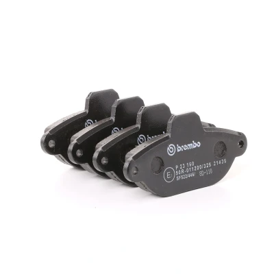 Image of 5892736, 71737178, 71772226 Brake pad set BREMBO P 23 160 incl. wear warning contact without accessories FIAT: 500 Hatchback, Punto I Hatchback