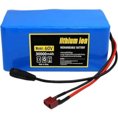 Image of 60V 30AH E Bike Battery,60V Electric Bicycle Battery with BMS Protection Board Charger Lithium Pack for 200W 350W 500W 750W 800W 900W 1000W Motors 30Ah,T