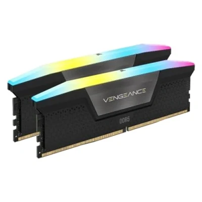 Image of Corsair VENGEANCE RGB DDR5 32GB (2x16GB) 6200MHz C36 Intel Optimised Desktop Memory (Dynamic Ten Zone Lighting, Onboard Voltage Regulation, Custom XMP 3.0 Profiles, Tight Response Times) White