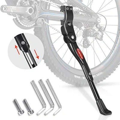 Image of Crislove Bike Kickstand, Height Adjustable Stand, Suitable for Mountain Bike, Road Kids Foldable Compatible Bicycle With Wheel Diameter of 24 28 Inches