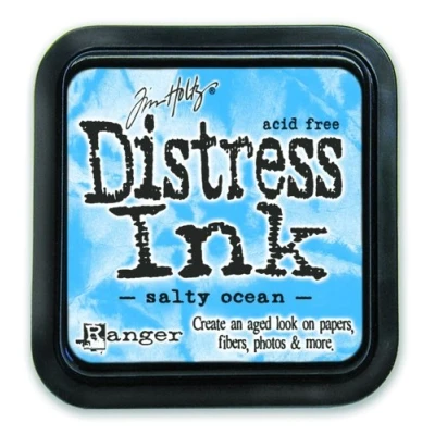 Image of Ranger Tim Holtz DIS 35015 Distress Ink Pads, Salty Ocean, Blue