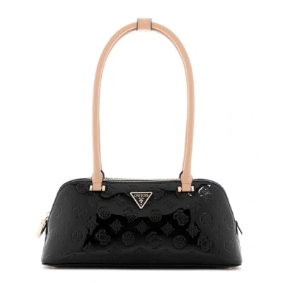 Image of Guess Arnela Shoulder Satchel Handbag, Women&#039;s, Size: One Size, Black