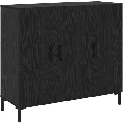 Image of vidaXL Sideboard Black 90 x 34 80 cm Engineered wood