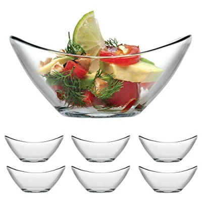 Image of Gastro Boutique Glass Tapas Serving Side Dishes Appetiser Dessert Bowl (6)
