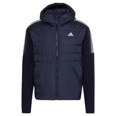 Image of adidas Men&#039;s Essentials Insulated Hooded Hybrid Jacket, Legend Ink, M