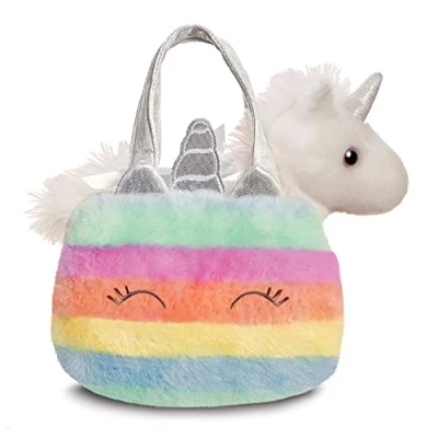 Image of Aurora, 61363, Fancy Pal Rainbow Unicorn, Soft Toy,