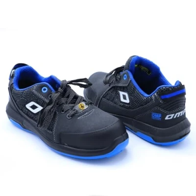Image of OMP MECCANICA SAFETY SHOES S1P PRO SPORT SIZE 37 (4.5 UK) GREY/BLUE WORK ISO 20345