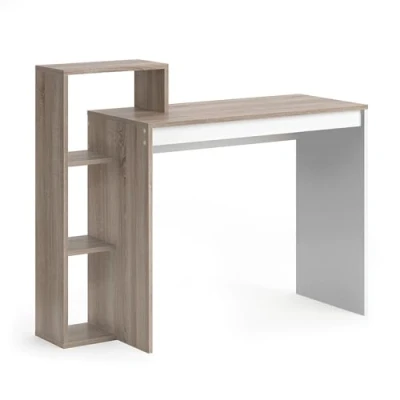 Image of Vicco Desk Leo, Sonoma/White, 100 x 40 cm