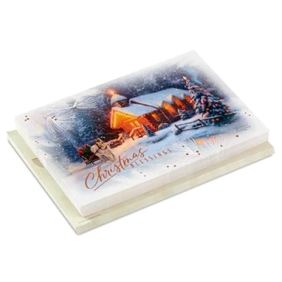 Image of Hallmark Thomas Kinkade Christmas Cards (16 and Envelopes) Blessing