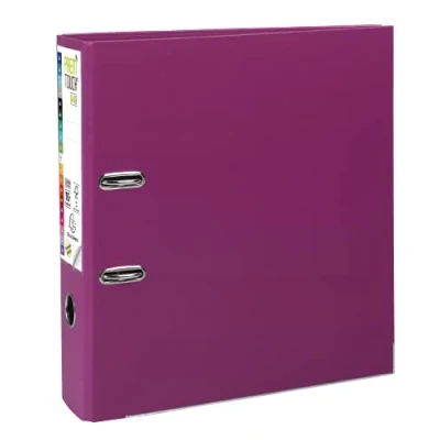 Image of Exacompta Ref 53347E Prem&#039;Touch PP Lever Arch File 320 x 300mm in Size, 2 Rings, Can Hold A4+ Documents, 80mm Spine, FSC Certified Fuchsia Cover