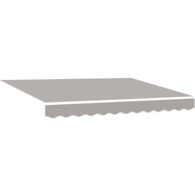 Image of vidaXL Awning Replacement Fabric for 3.5x2.5 m Frame Light Grey