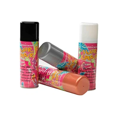 Image of Sibel Metallic Hair Colour Spray, White, 0.174989 kg, 125ml