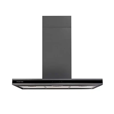 Image of Russell Hobbs RHICH904DB Midnight Collection 90cm Island Cooker Hood, Dark Steel