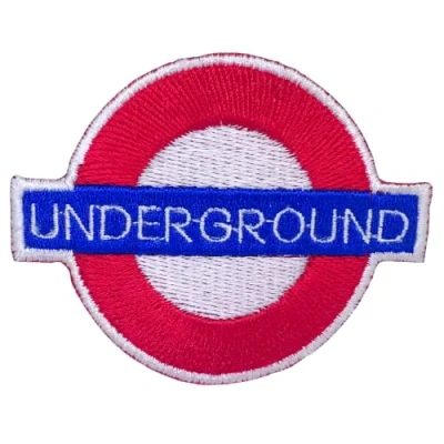 Image of London Underground Logo Iron on Sew Embroidered Patch