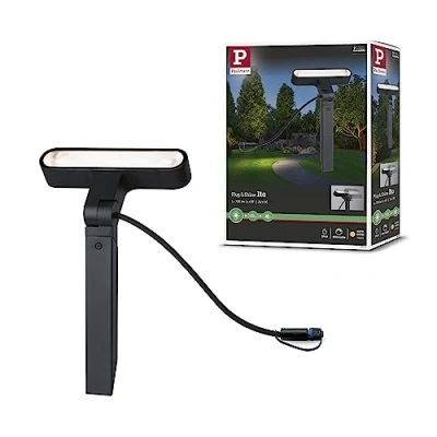 Image of Paulmann 94544 Plug &amp; Shine LED Outdoor luminaire spot Ito IP65 incl. 1x6W dimmable luminaires Anthracite Metal, Plastic 3000K