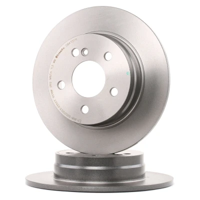 Image of 0004231312, 2044230512, A0004231312, A2044230512 Brake DISC BREMBO Coated LINE 08.A737.11 278mm 9mm 5 solid High carbon