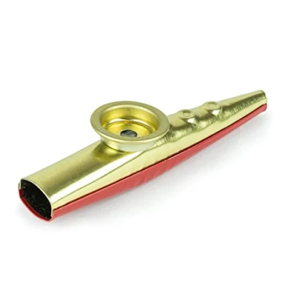 Image of Metal Tin Gold Kazoo Musical Instrument