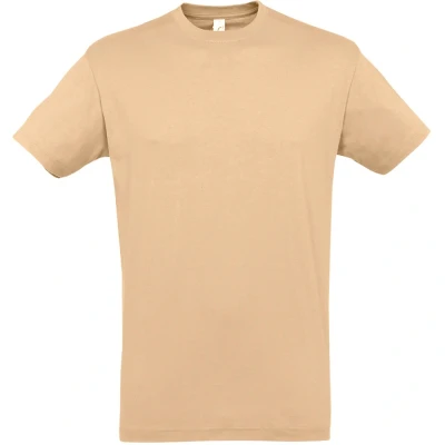Image of SOLS Mens Regent Short Sleeve T Shirt (Sand) Cotton Size Large