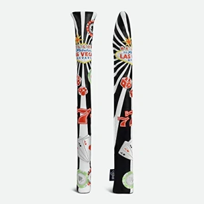 Image of PDTXCLS Originals Alignment Stick Cover Black/White, Faux Leather, GOLF