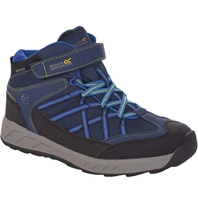 Image of Regatta Kids Samaris V Waterproof Walking Boots Blue Neon 12 K UK