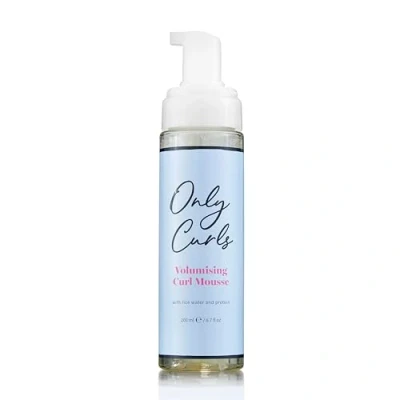 Image of Only Curls Volumising Curl Mousse 200ml Lightweight Styling Foam for Enhanced Volume, Definition, and Frizz Free Vegan &amp; Cruelty