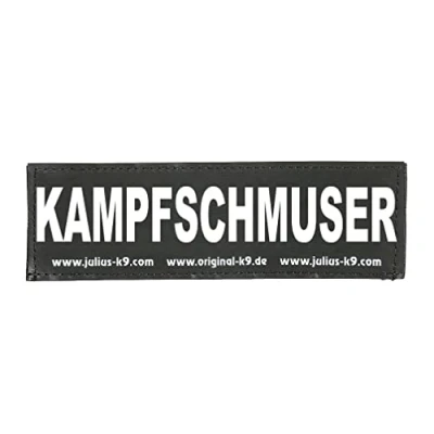 Image of Interchangeable Patches, 1 pair, KAMPFSCHMUSER, Size: Large, Black