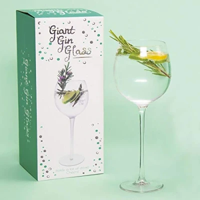 Image of Fizz Creations Giant Gin, Clear Glass, 30cm x 10cm