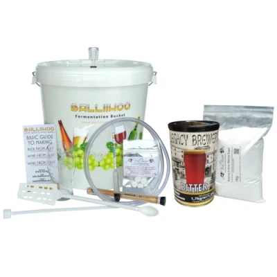 Image of Balliihoo Basic Homebrew Starter Kit With 40 Pint Bitter &amp; 1Kg Brewing Sugar