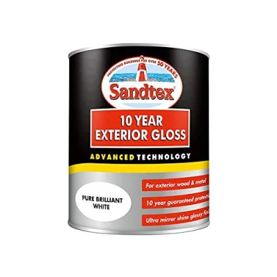 Image of Sandtex 10 Year Exterior Gloss 750ml Brilliant White