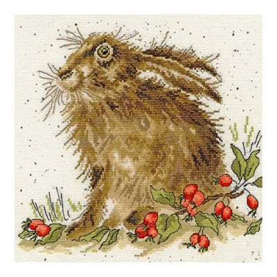 Image of Bothy Threads Cross Stitch Kit Wrendale Designs Hippy Hare