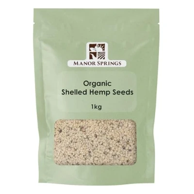 Image of Organic Shelled Hemp Seeds 1kg by Manor Springs