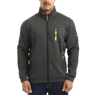 Image of Lee Cooper Mens Thrm Fleece Jacket Charcoal L