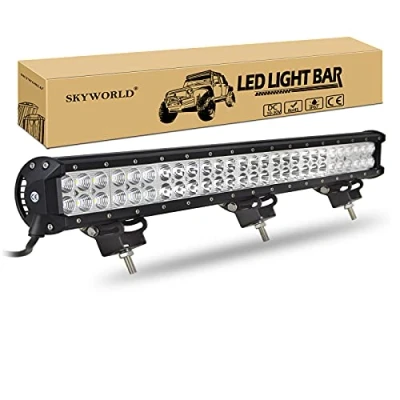 Image of SKYWORLD 25 inch 162W Led Light Bar, Spot Flood Combo Offroad bar 12V 24V Driving Lights Work Lamp Fog Waterproof Roof Bumper for Car Boat Camp Truck 4x4 Lightbar