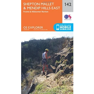 Image of Explorer 142 Shepton Mallet &amp; Mendip Hills East Map With Digital Version