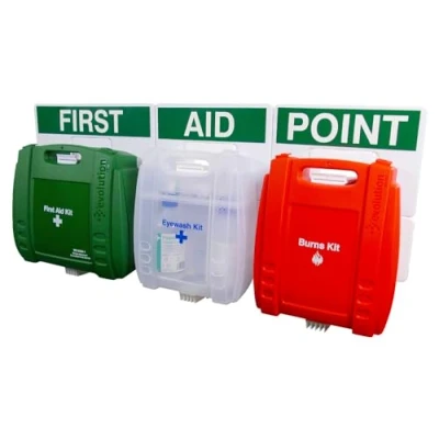 Image of Safety First Aid Group Evolution Aid, Eye Wash &amp; Burns Point, Large, 43cm x 91cm