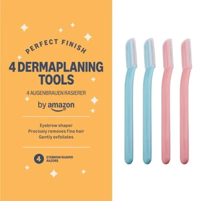 Image of By Amazon Dermaplane Eyebrow Razor Shaper (Pack of 4)