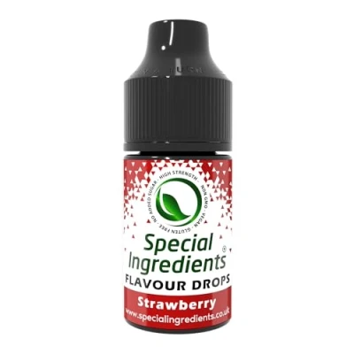 Image of Strawberry Flavour Drop 30ml Highly Concentrated Versatile Food Flavouring Vegan, Non GMO, Gluten Free