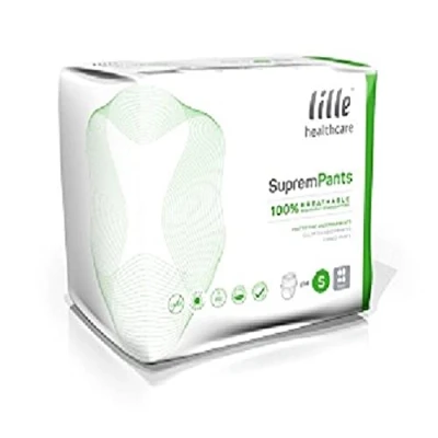 Image of LILLE SupremPants Incontinence Pads, Fast Absorbing Disposable Briefs for Men and Women, Maxi, Heavy Absorption, Size L, Pack of 14 (Packaging May Vary)