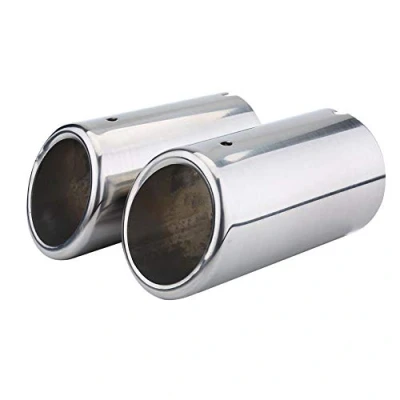 Image of Suuonee Tail Pipes,Pair of Car Stainless Steel Exhaust Pipes Muffler Tips Fit for 325i 328i