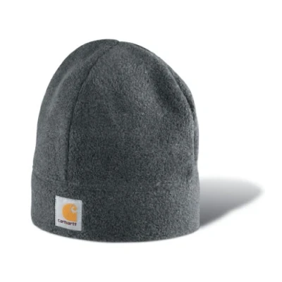 Image of Carhartt Men&#039;s Fleece Hat sports fan beanies, Charcoal Heather, One Size UK