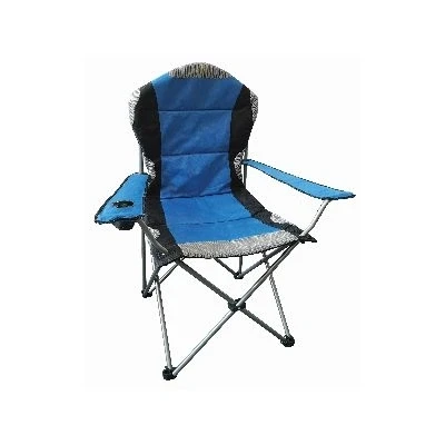 Image of Blue High Back Padded Camping Armchair By Redwood