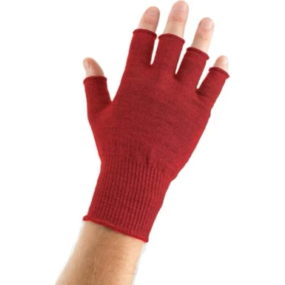Image of EDZ Merino Fingerless Gloves Red XL