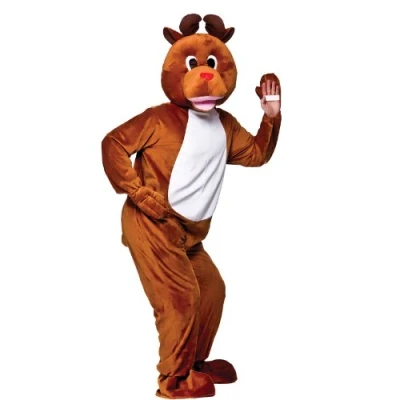 Image of Wicked Costumes Adult Deluxe Reindeer Fancy Dress Mascot One Size