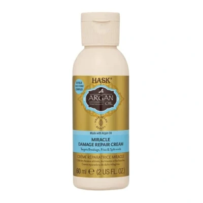 Image of HASK Argan Oil Miracle Damage Repair Cream for all hair types, colour safe, gluten free, sulfate paraben free 1 60mL Bottle
