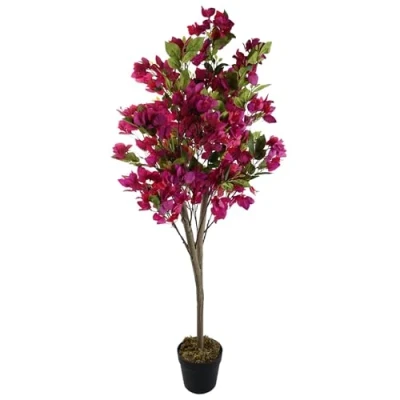 Image of Leaf Design UK Realistic Artificial Blossom Tree, 120cm Bougainvillea