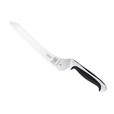Image of Mercer Culinary Millennia Color Handle Cutlery 9&quot; Offset Bread Knife (Wavy Edge) White