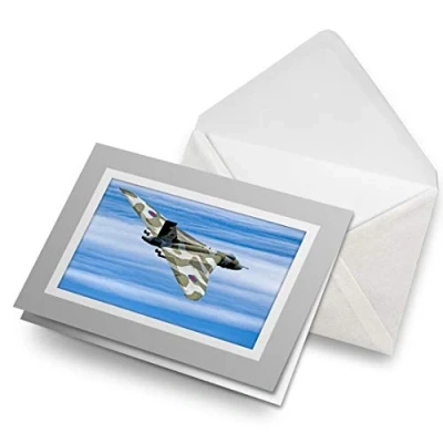 Image of Greeting Cards Gray (Insert) Avro Vulcan B2 Bomber Plane Blank Greetings Card Birthday Kids Party Boys Girls #16142