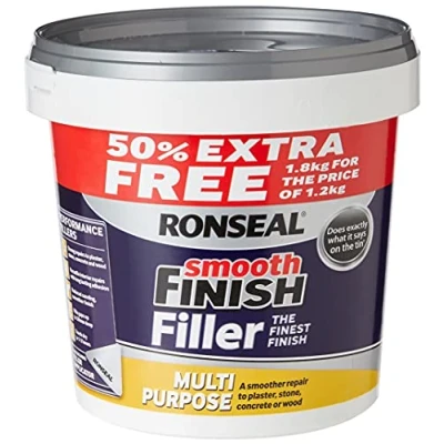 Image of Ronseal 36546 Multi Purpose Wall Filler, White, 1.8 kg